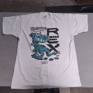 90's Vintage "Torontosaurus Rex" Graphic Tee - Men's XL - White - Single Stitch